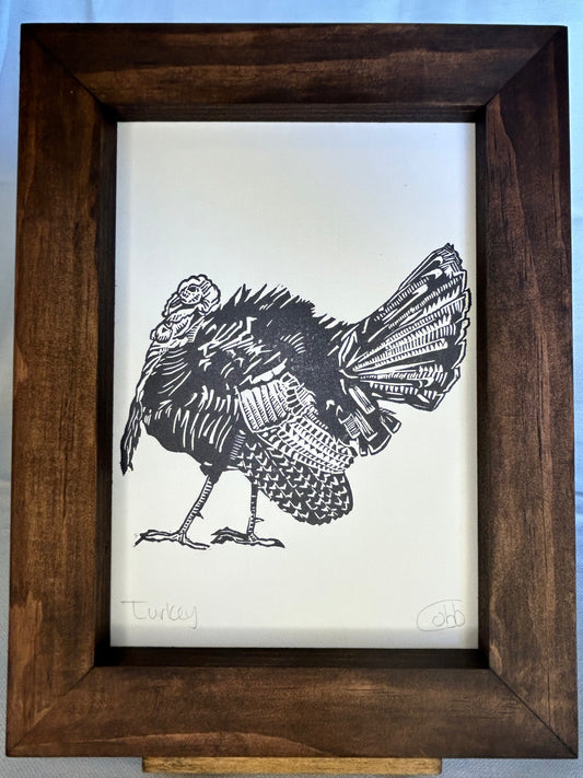 Turkey Linoleum Print